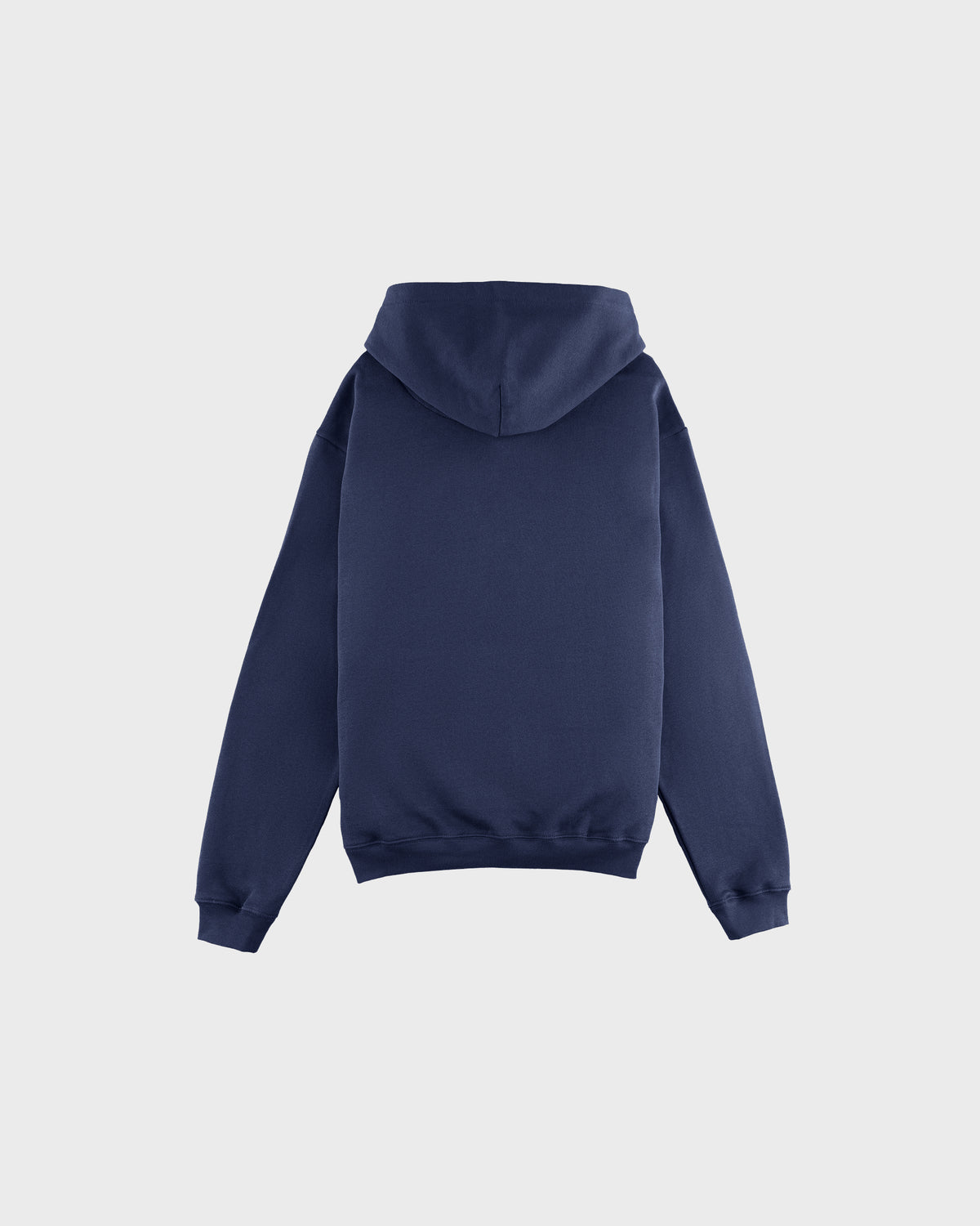 Plain Hoodie in navy, back view